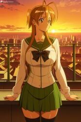 rei_miyamoto, highschool_of_the_dead, patreon, digitalwaifugallery, 1girl