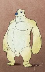 hufnaar, animal_genitalia, anthro, balls, bear