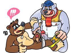 banjo_(banjo-kazooie), boggy, banjo-kazooie, bowserboy101, balls