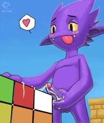 narc, 1boy, anthro, balls, blush