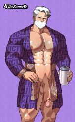 drayden, pokemon, aledraws19, 1boy, abs
