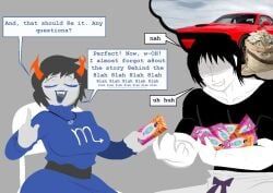 aranea_serket, troll_(homestuck), homestuck, itsjustsarco, big_breasts