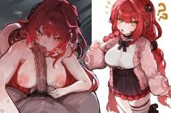 ukinami_yuzuha, zenless_zone_zero, quadzlnw, 1boy, 1girl