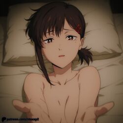 kobeni_higashiyama, chainsaw_man, staxxy, 1girl, black_hair