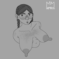 mambo_master, 1girls, belly_button, big_breasts, big_nipples