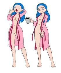 oc, shivershock, blue_eyes, blue_hair, nude_female