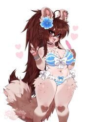 shai, shyychilla, 1girls, anthro, bikini