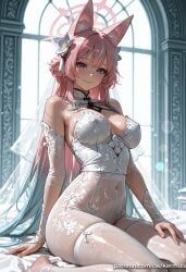 cyrene_(honkai:_star_rail), honkai:_star_rail, kermixx, 1girl, animal_ear_fluff