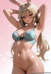 alice_thymefield, zenless_zone_zero, kermixx, 1girl, animal_ear_fluff