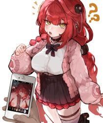 ukinami_yuzuha, zenless_zone_zero, quadzlnw, 1girl, ?