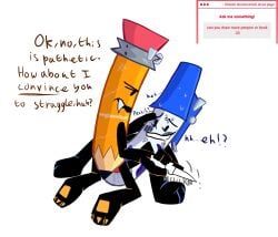 pen_(bfdi), pencil_(bfdi), battle_for_dream_island, battle_for_dream_island_again, bfb
