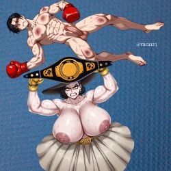 alcina_dimitrescu, ippo_makunouchi, makunouchi_ippo, hajime_no_ippo, resident_evil
