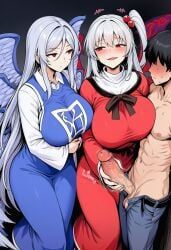sariel_(touhou), shinki_(touhou), touhou, touhou_(pc-98), 1boy