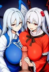 sariel_(touhou), shinki_(touhou), touhou, touhou_(pc-98), 1boy