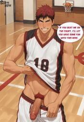 taiga_kagami, kuroko's_basketball, kuroko_no_basuke, seatyn_nsfw, basketball_uniform