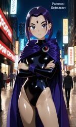 raven_(dc), patreon, teen_titans, sebassart, bondage