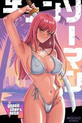 gta_vi_cover_girl, makima_(chainsaw_man), chainsaw_man, grand_theft_auto_vi, inigoiio