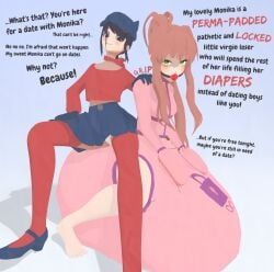 mita_(miside), monika_(doki_doki_literature_club), doki_doki_literature_club, miside, atypeart