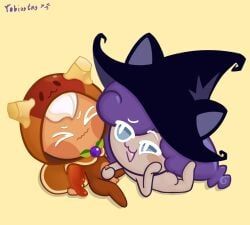 pancake_cookie, witchberry_cookie, cookie_run, assisted_masturbation, cookie