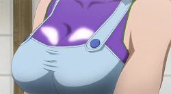 miu_furinji, history's_strongest_disciple_kenichi, apron, big_breasts, blonde_hair