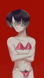 vergilius_(limbus_company), limbus_company, project_moon, bikini, blush