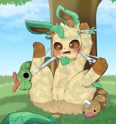 caterpie, eeveelution, leafeon, weedle, pokemon