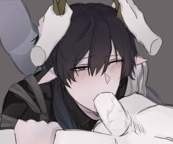 dan_heng, dan_heng_(honkai:_star_rail), dan_heng_(permansor_terrae)_(honkai:_star_rail), honkai:_star_rail, blowjob