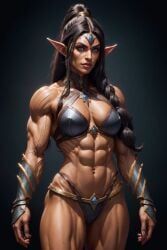 abs, armored_bikini, armored_bra, armored_panties, bikini