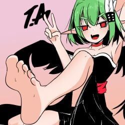 seele_zauga, toram_online, tutorial_angel, 1girls, elf_ears