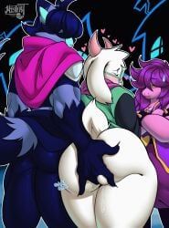 kris_(deltarune), ralsei, susie_(deltarune), deltarune, misterj