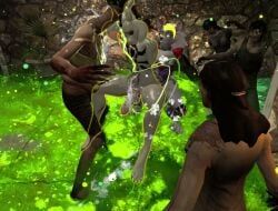 asriel_dreemurr, asriel_dreemurr_(god_form), common_infected_(l4d), roxanne_wolf_(fnaf), roxanne_wolf_(mayosplash)