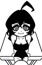 reflexia, gunderstar, arm_support, ascot, black_hair