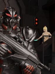 samus_aran, tekken_force, metroid, choovy3, 1girls