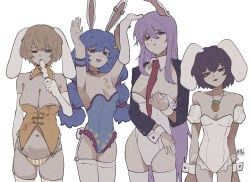 reisen_udongein_inaba, ringo_(touhou), seiran_(touhou), tewi_inaba, touhou