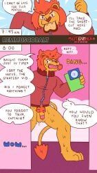 remmus_cobalt, anthro, athletic, bodily_fluids, circumcised