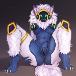 protogen, anthro, breasts, claws, female