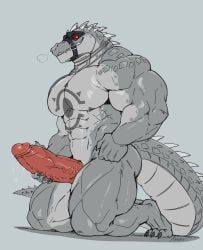 dislyte, alzeaker, 1boy, abs, animal_penis