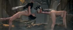 ciri, yennefer, the_witcher, the_witcher_(series), the_witcher_3:_wild_hunt