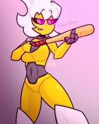 trianna_(yellolight), geometry_dash, yellolight, bat, holding_bat