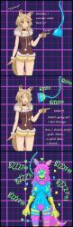 werewire, deltarune, arrashi, 1girls, after_transformation