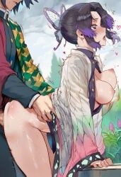 kochou_shinobu, tomioka_giyuu, demon_slayer, kimetsu_no_yaiba, swirlinghawk