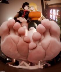 anon, ruby_rose, yang_xiao_long, rwby, saltoxicdue3d
