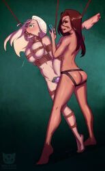 chlorr, ninjakitty, arms_behind_back, bondage, bound