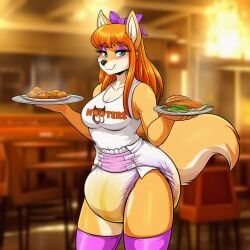 hooters, 1girls, abdl, anthro, diaper