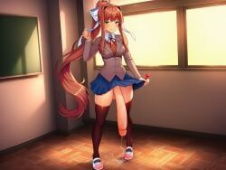 monika_(doki_doki_literature_club), doki_doki_literature_club, 1futa, 1futanari, big_balls