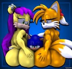 miles_prower, miles_tails_prower, mina_mongoose, sonic_the_hedgehog, tails_the_fox