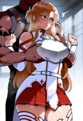 asuna_(sao), yuuki_asuna, blue_archive, sword_art_online, bunnyart02