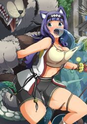 hitamu_kyan, futoku_no_guild, animal_ear_fluff, animal_ears, bear