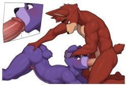 bonnie_(fnaf), foxy_(fnaf), five_nights_at_freddy's, louisistired, abdomen