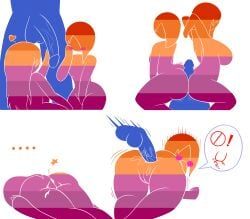blue_(harvestman), pink_(harvestman), pictogirls_(harvestman), harvestman_here, 2girls